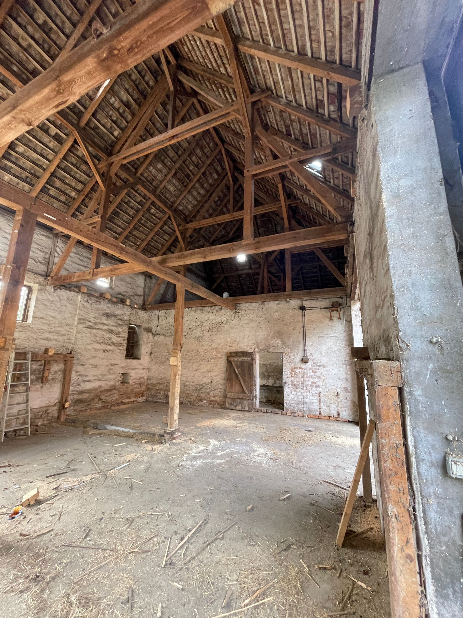 Diese Bild zeigt die Baustelle des neuen Wirtschaftshofes im Zoo Hoyerswerda.